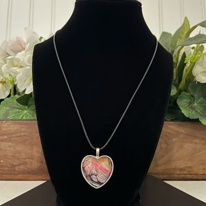 Hand painted necklace.